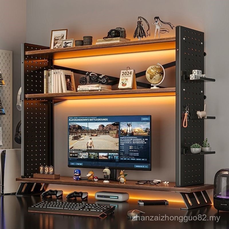 Desktop Shelf Desk Hole Board Multi-Layer Storage Rack Layered Rack ...