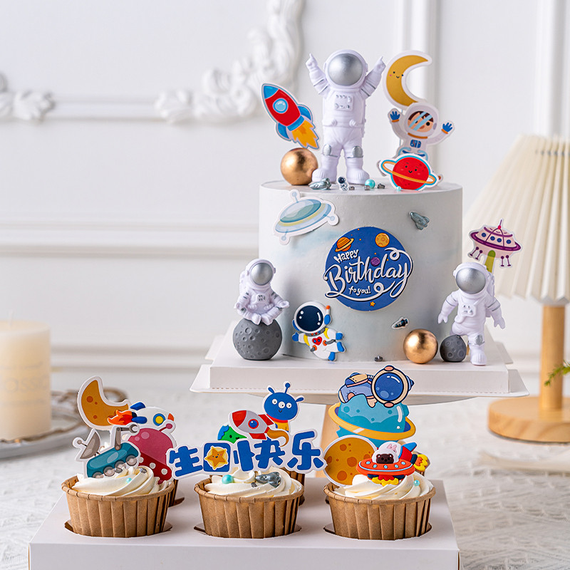 READY STOCK - Space Astronaut Spaceman Cake Topper | Shopee Malaysia