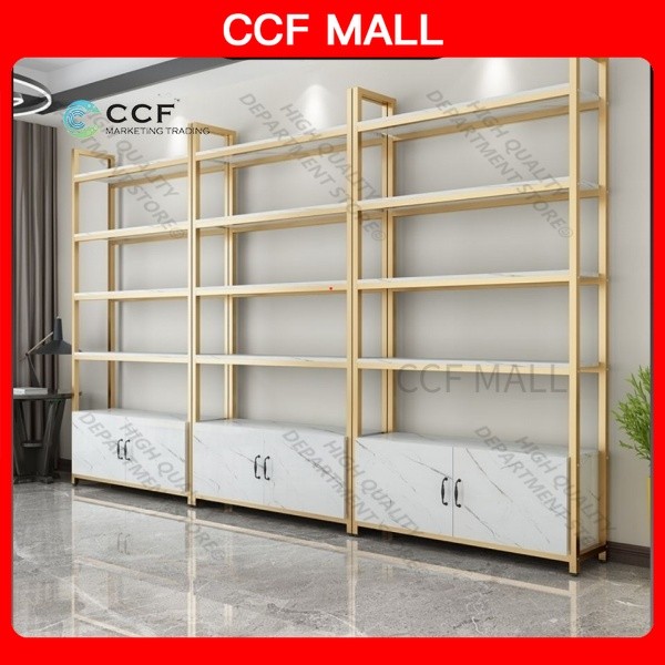 HOT Nordic storage rack boutique display cabinet marble pattern ...