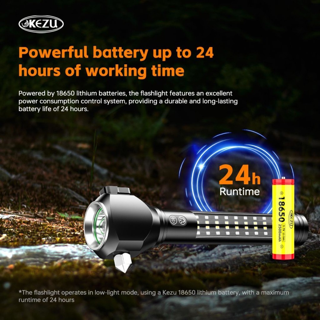 Latest Multi-Functional torchlight Car Safety Hammer Flashlight Fire ...