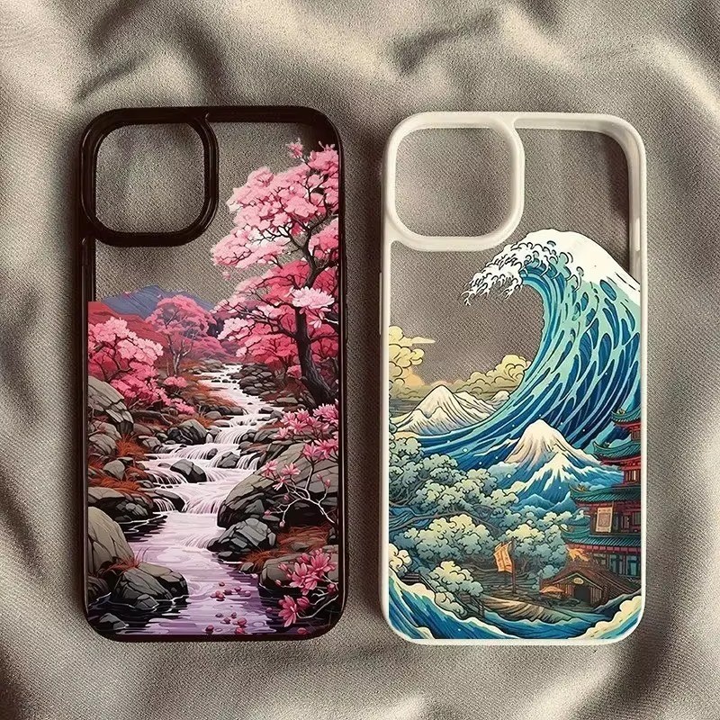 Japan Anime Landscape Phone Case For Samsung S24 S23 Fe S24 S25 Ultra 