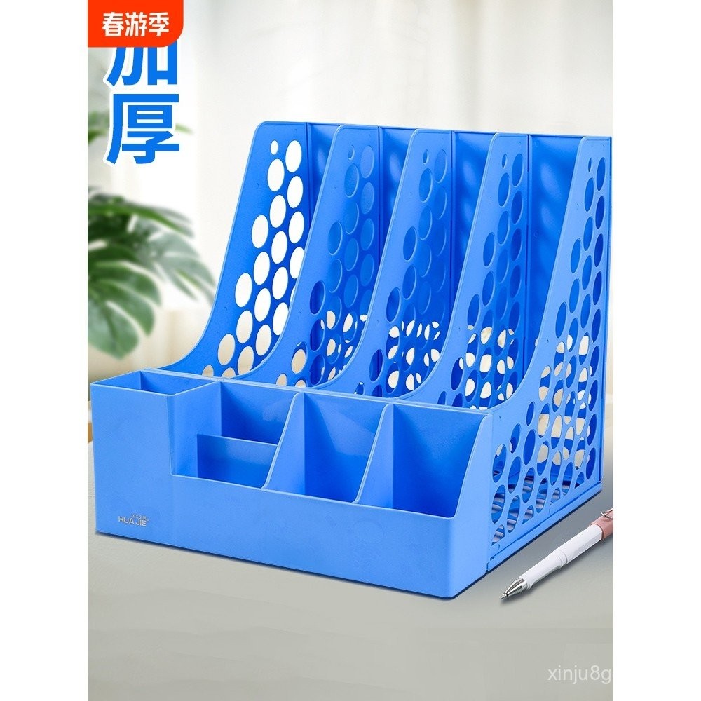 Desktop File Rack Office Students Desktop Bookshelf Bookend a4 Plastic ...