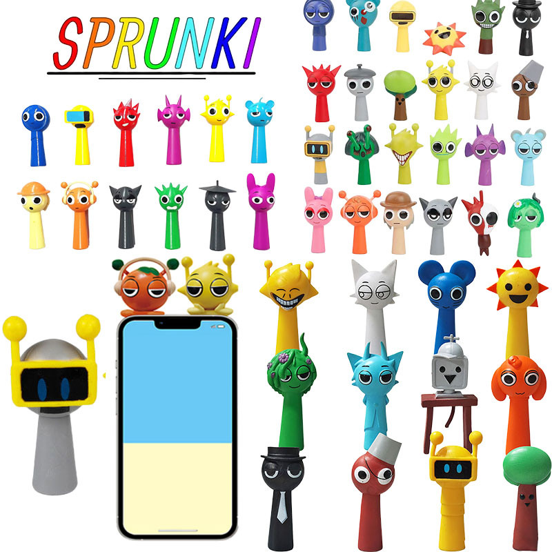 Sprunki Incredibox 48pcs Set Creative Model Ornaments Action Figurines ...