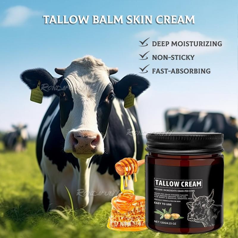 Beef Tallow for Skin Skincare Beef Tallow Balm 120g Grass Fed Organic