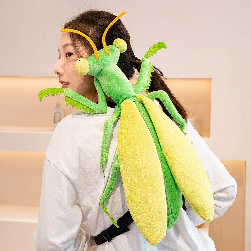 Creative Dragonflies and Mantis Plush Backpack Toy Simulation Animal ...