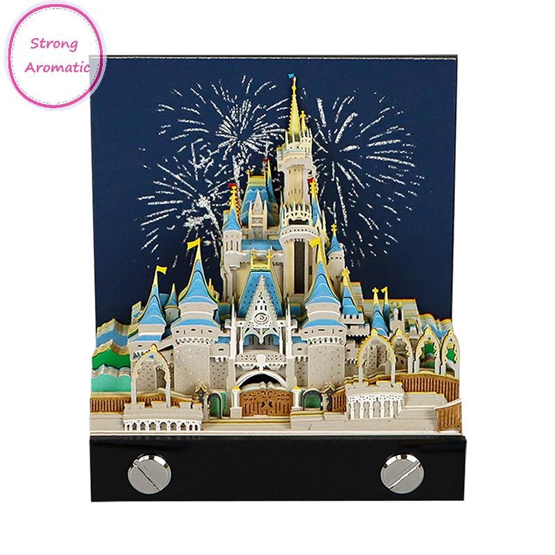 STRO Castle Desk Calendar With LED Lights 2025 Calendar Memo Pad ...