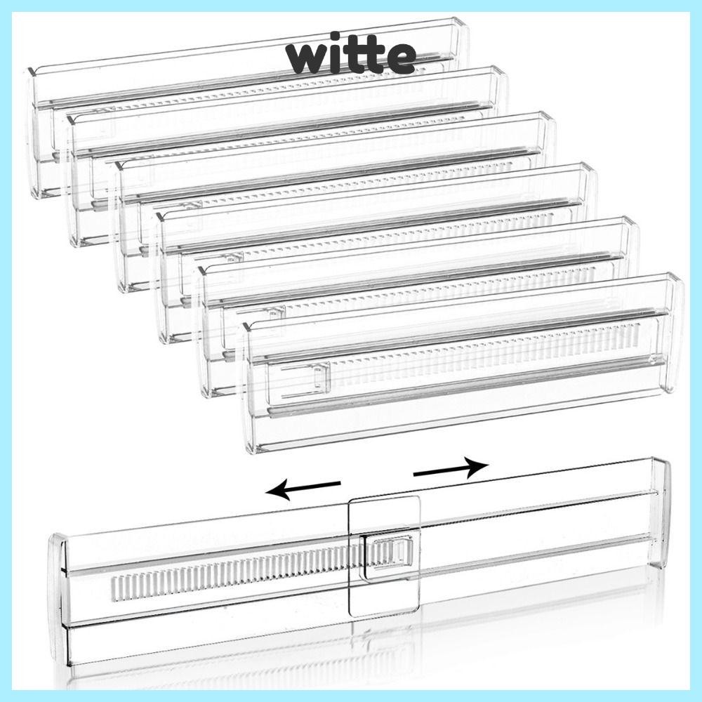 WITTE Drawer Dividers, Transparent Telescoping Drawers Separators ...