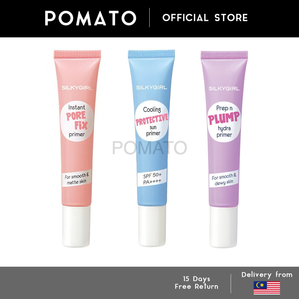 Silkygirl Instant Pore Fix Primer/ Prep N Plump Hydra Primer/ Cooling ...