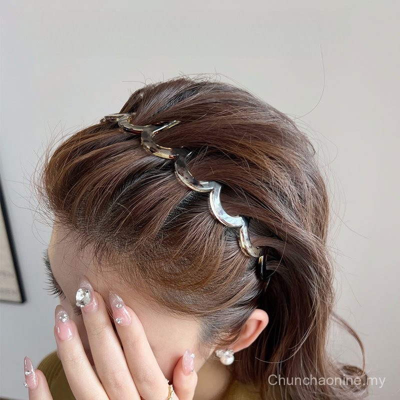 Rangkaian baharu pita rambut merah pencuci muka wanita gua rambut patah ...