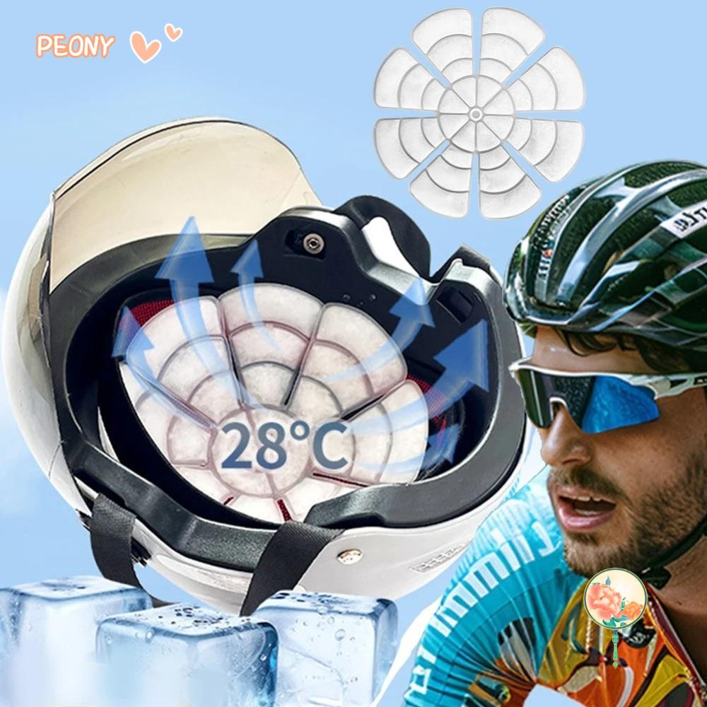 PEONY-HOME Cooling Helmet Pad, Relieve Universal Universal Motorcycle ...