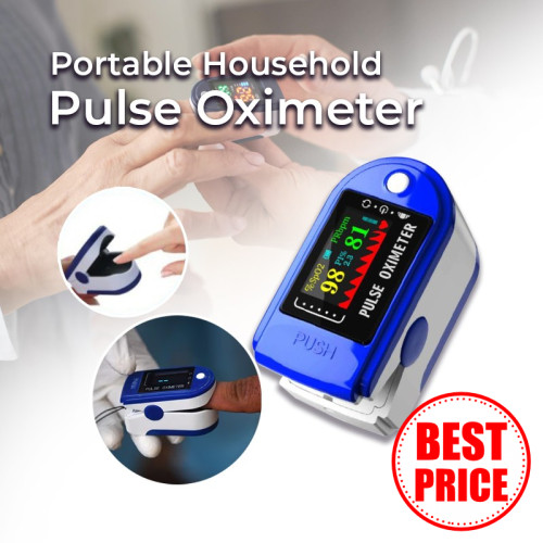 Portable Oximeter Device featuring Finger Pulse Rate, Perfusion Index ...