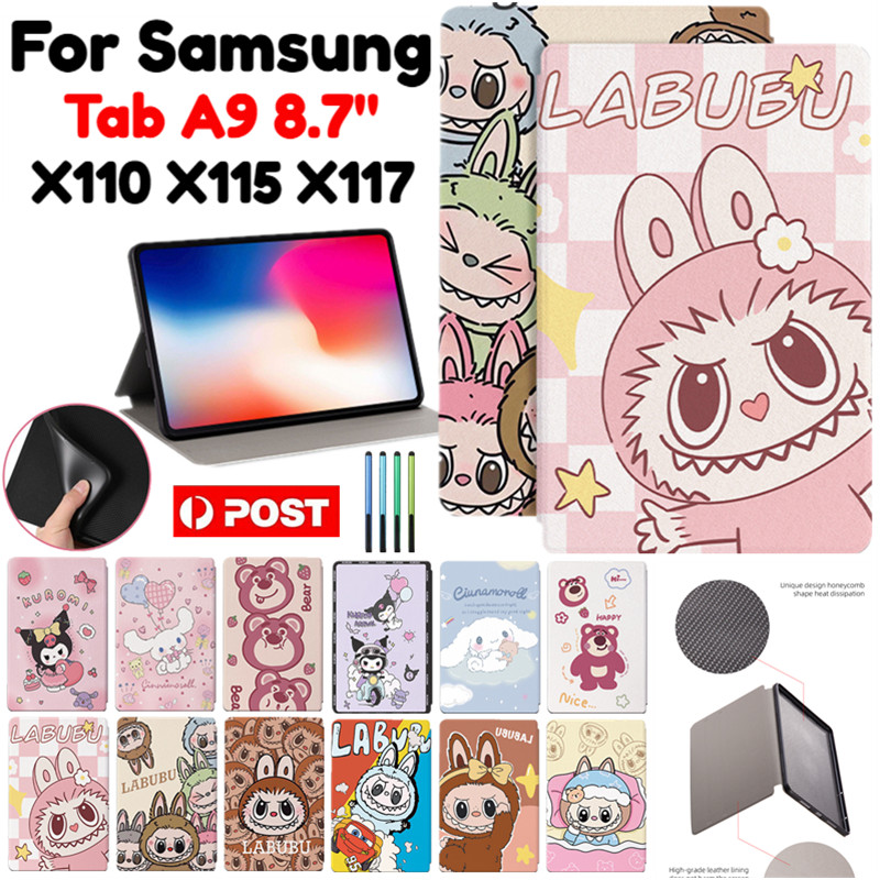 Kuromi Labubu Zimomio Cartoon Painted Embossed PU Leather Case For ...