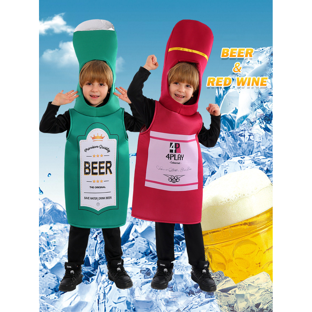 2024 New Style Children's Day Beer Bottle RolePlaying cos Clothing