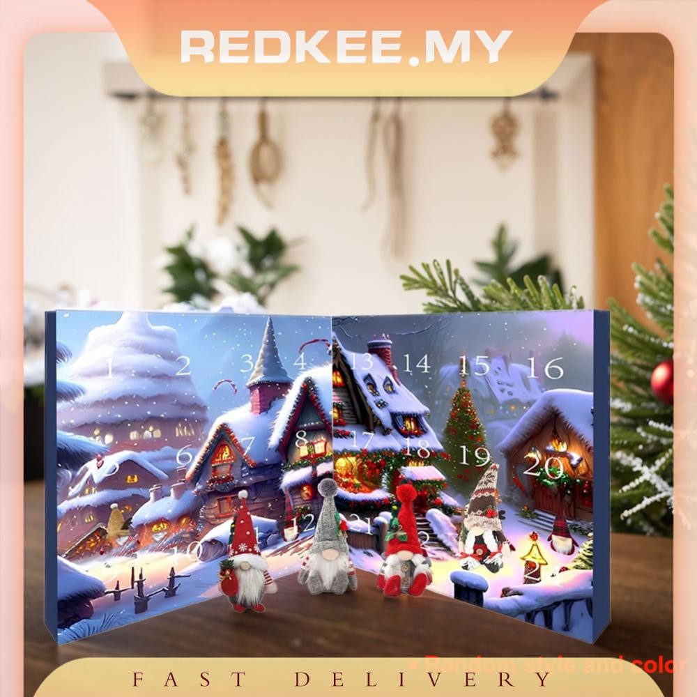 [Redkee.my] 2024 Christmas Gnome Advent Calendar 24 Days Xmas Countdown ...