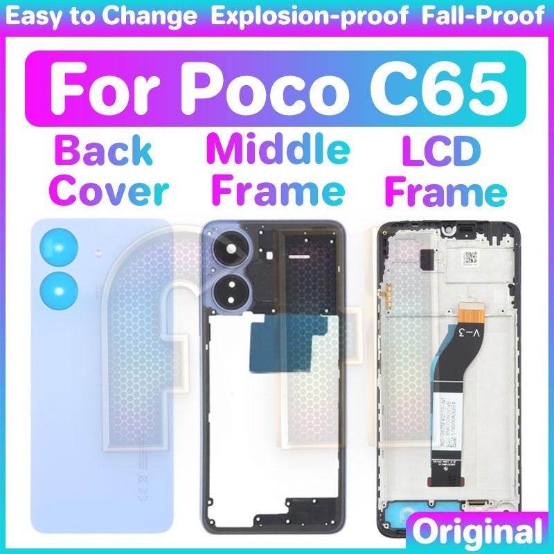 Full Set Back Housing Back Battery Cover LCD Front Middle Frame For ...