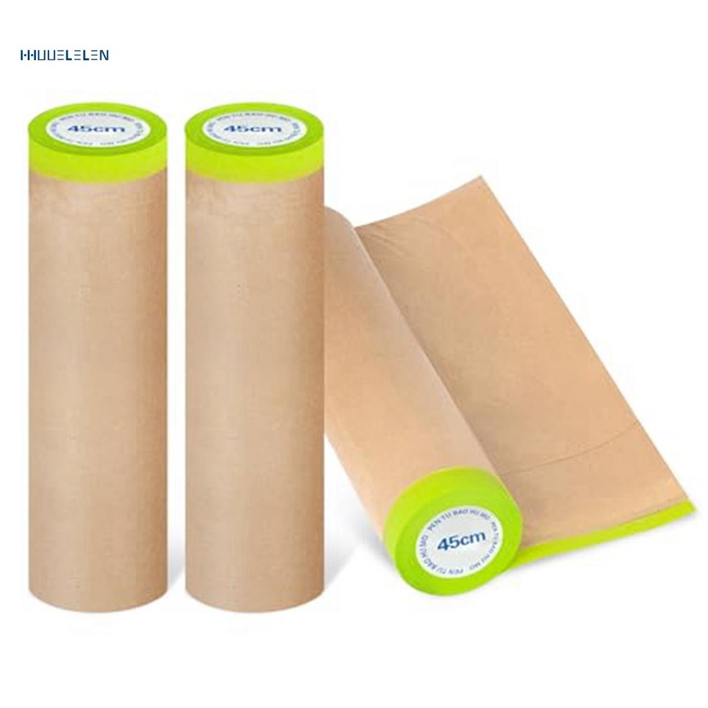 PreTaped Masking Paper for Painting, 18 Inchx50 Feet Paint Masking