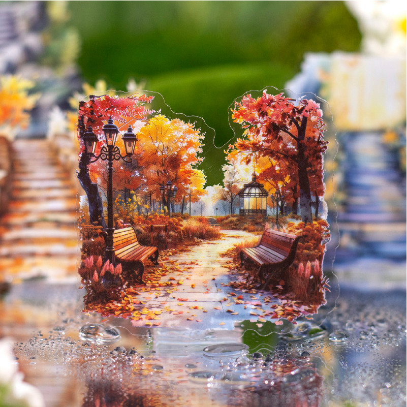 Midoo 10pcs/lot PET Stickers Small Path Scenery Creative Collage Junk ...