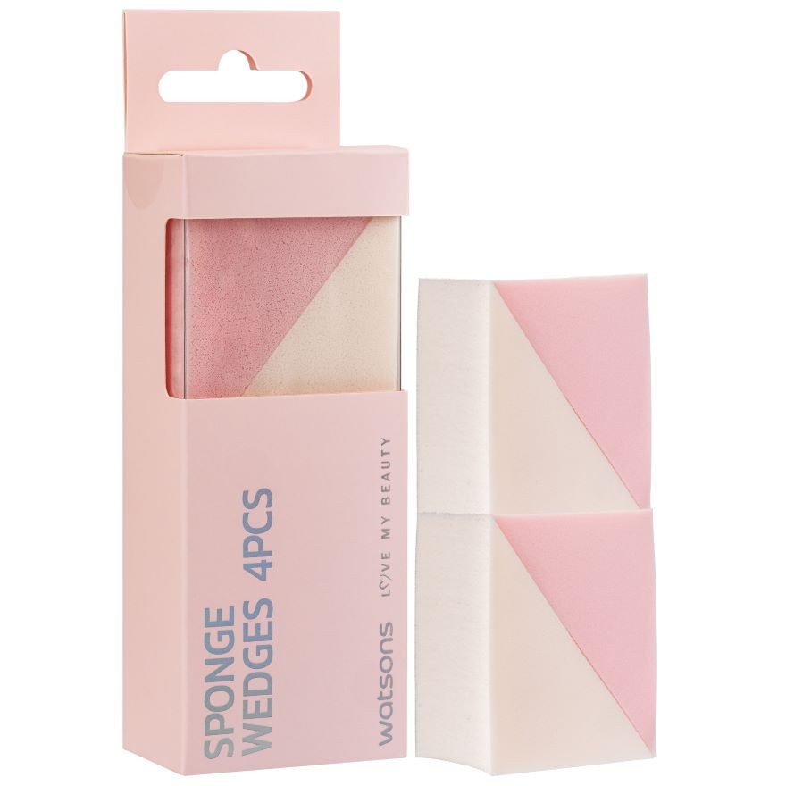 WATSONS Cosmetic Sponge Wedges 4s | Shopee Malaysia