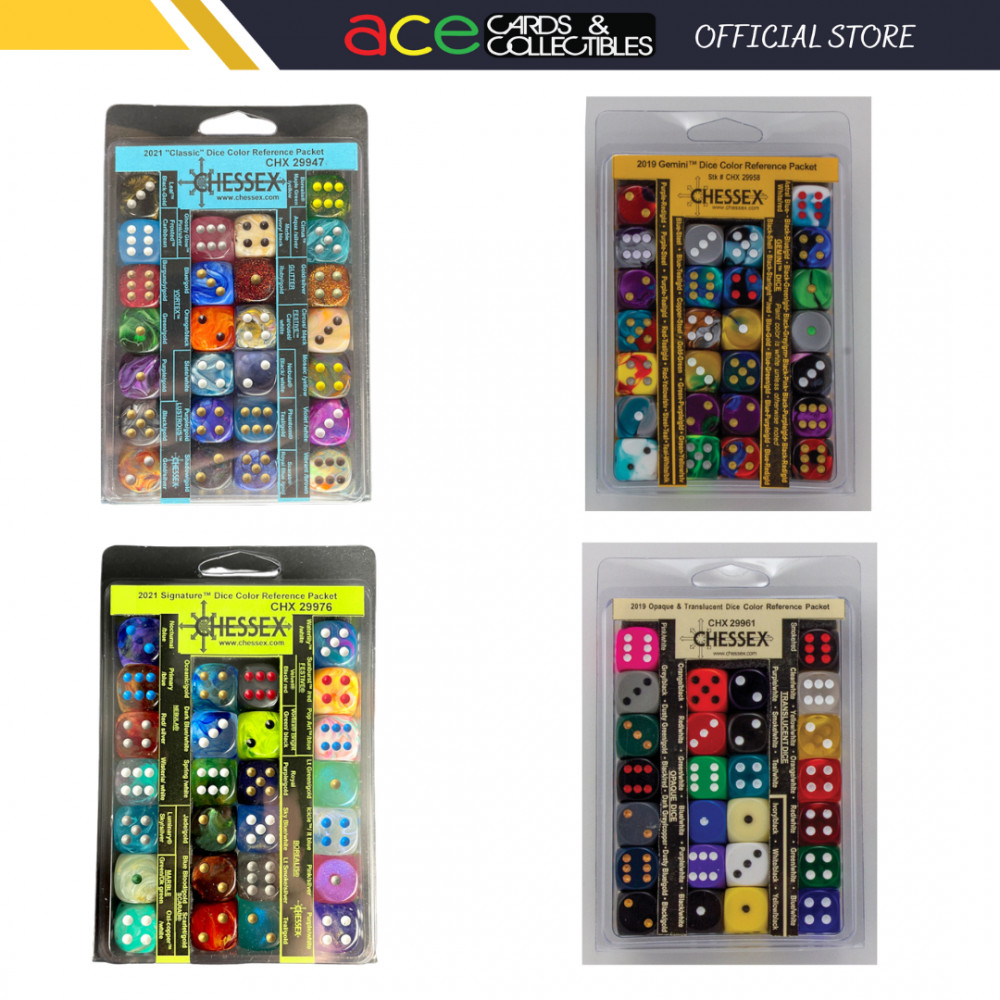 Chessex Dice Color Reference Packet | Shopee Malaysia