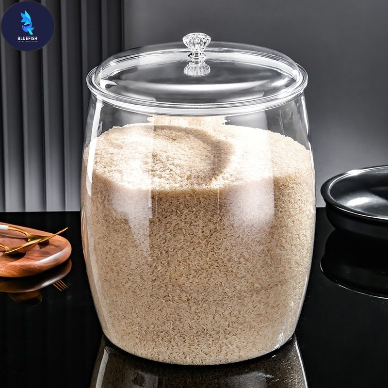 BF Acrylic material Rice Storage Bucket Insect-Proof Moisture-Proof ...
