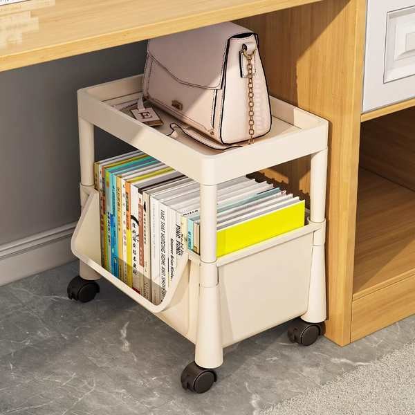 trolley rack nordic rack almari dapur Rak buku di bawah meja, rak atas ...