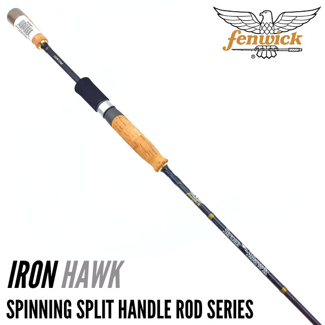 Fenwick Iron Hawk - Spinning Split Handle UL Rod Series 3-8LB Ironhawk ...
