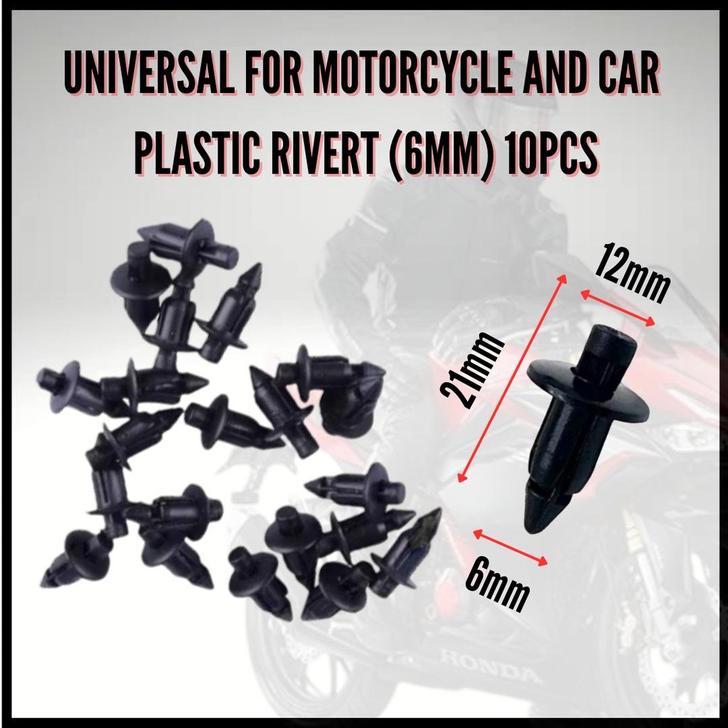 UNIVERSAL CLIPS FOR THE MOTORCYCLE PLASTIC RIVERTS FASTENER CLIP PUSH ...