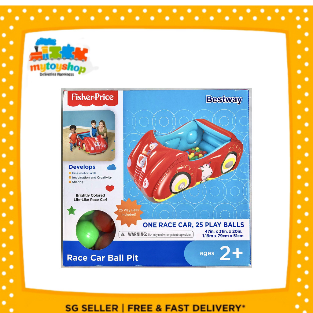 Fisher Price Race Car Ball Pit (Creases/Dents) | Shopee Malaysia