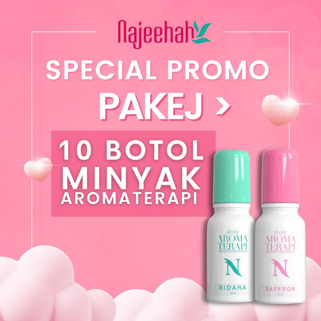 COMBO 10 BOTOL MINYAK AROMATERAPI NAJEEHAH Bidara Essential | Shopee ...