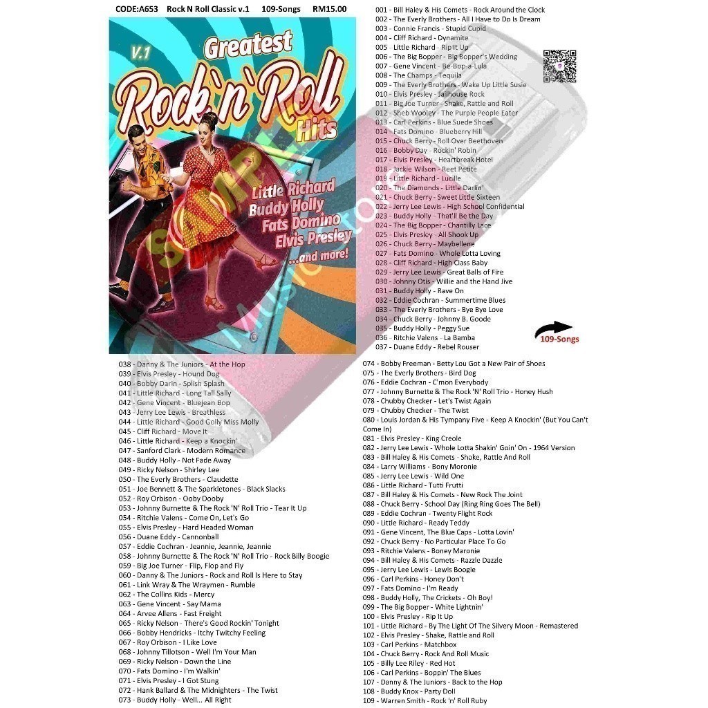 Pendrive Usb Mp3 Song Lagu Rock N Roll Classic v.1 a653 D3 | Shopee ...