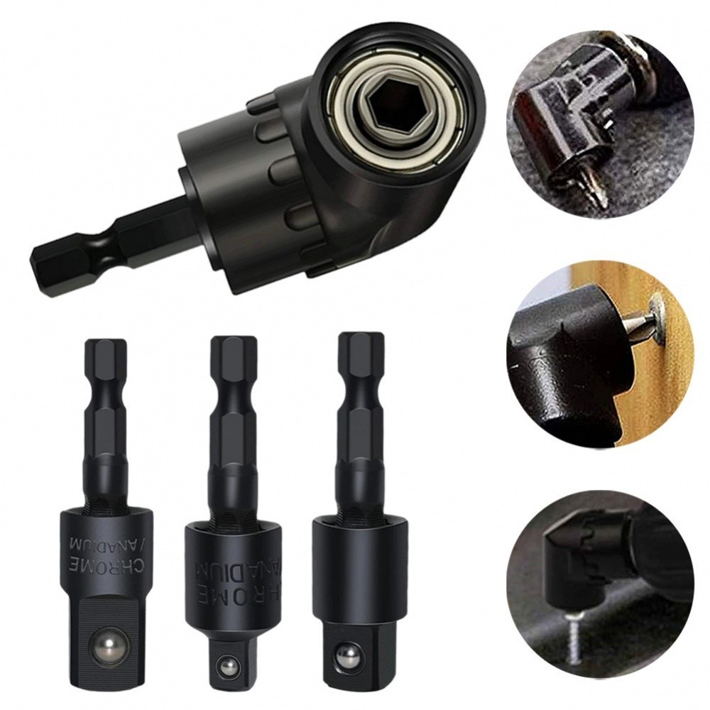 4 In1 360° Rotatable Impact Socket Adapter W/ 105-Degree Angle ...