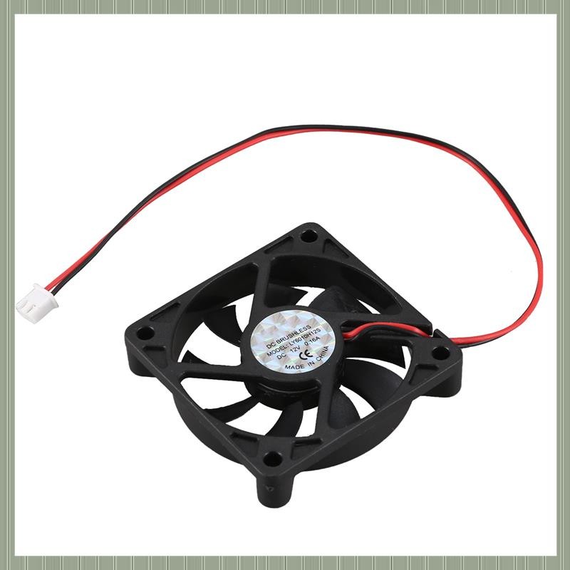 ( S U Z B )Desktop PC Case DC 12V 0.16A 60mm 2 Pin Cooler Cooling Fan ...
