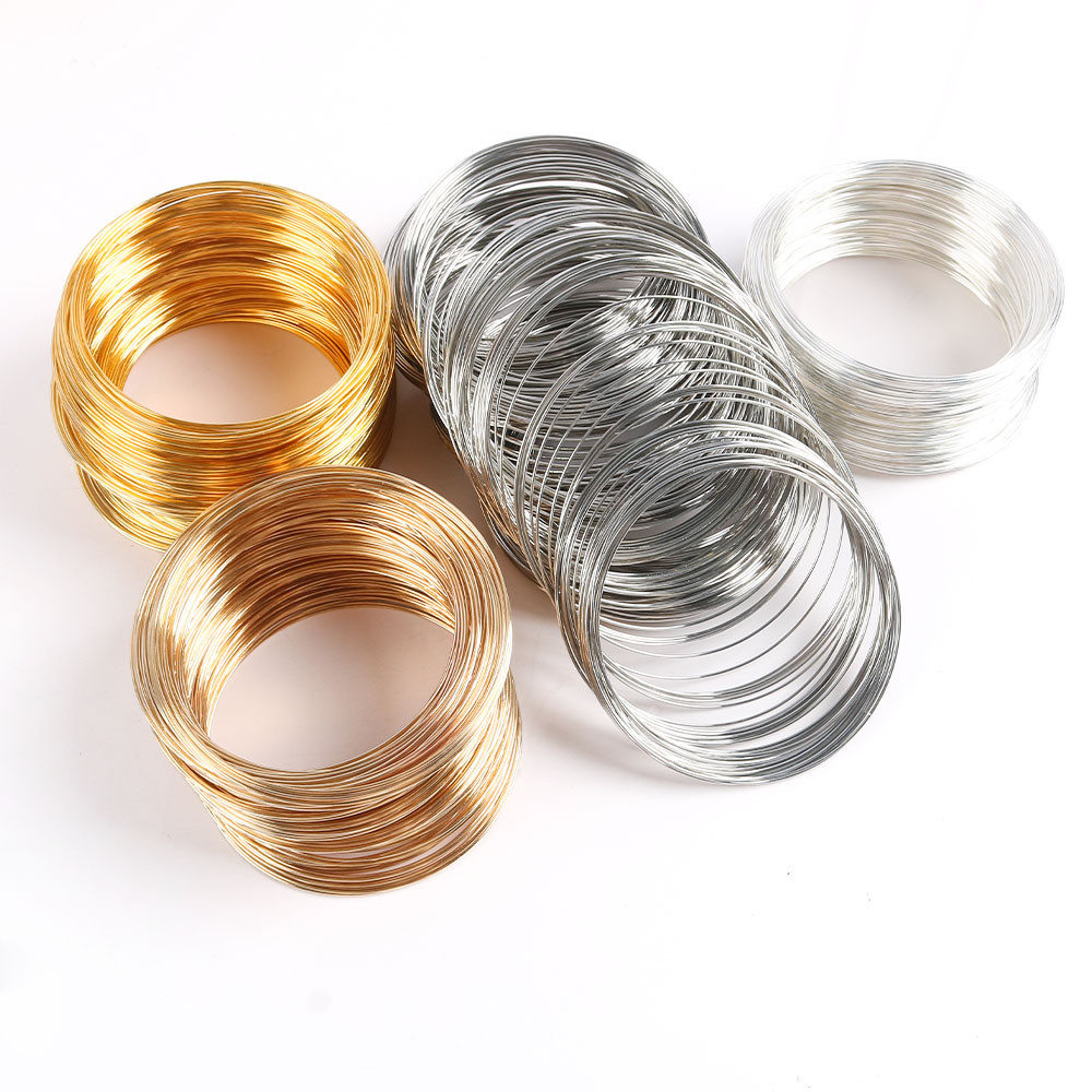 50Loops/lot 0.6mm Memory Steel Wire For DIY Beading Bracelets Earrings ...