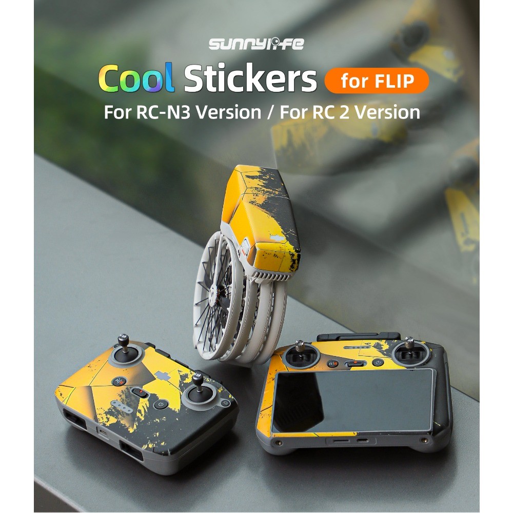 For DJI FLIP Colorful Stickers RC2 Remote Control Protective Film RC-N3 ...