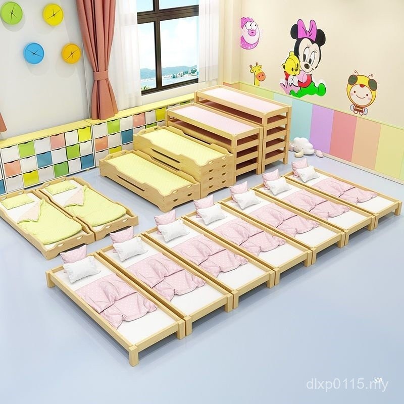 Control Class Children Dedicated Wooden Lunch Break Bed Kindergarten ...