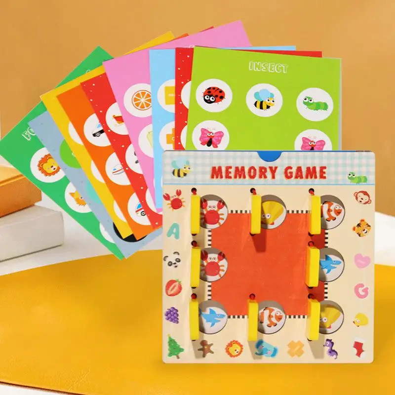 Matching Card Game For Kids Development Educational Toys With 10 Double ...