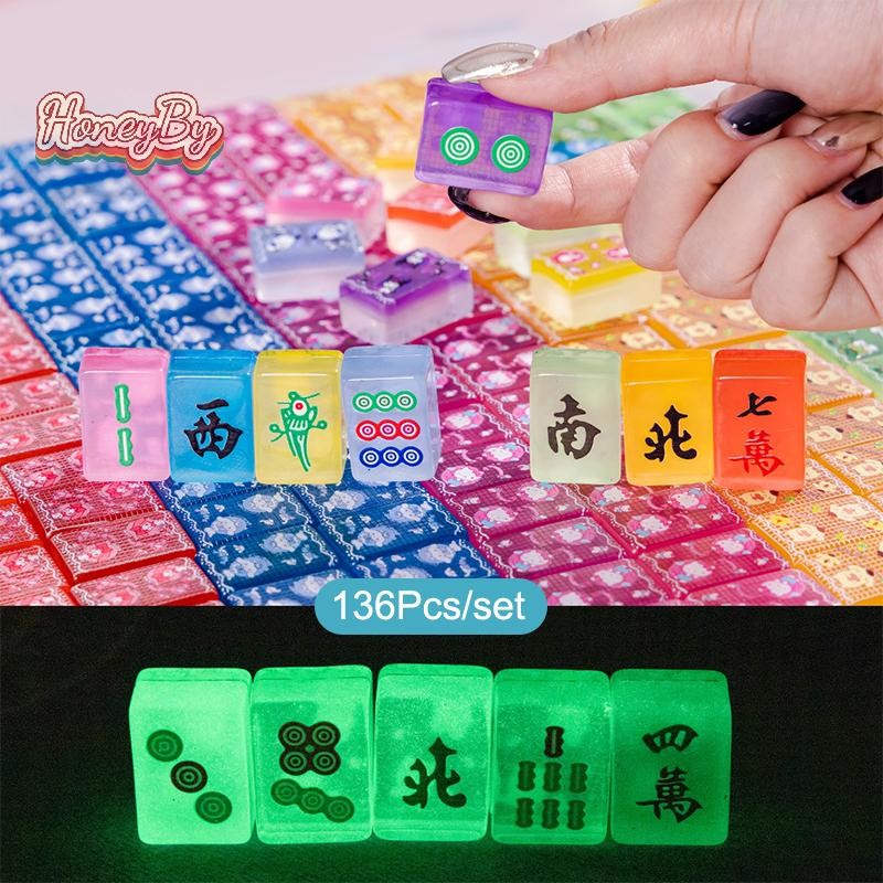 Juego De Mesa Chino Mahjong Mah Jong Mahjongg Mah-Jongg Mah Jongg Mah Jongg Mah Jongg Majiang Para Profesionales Con Estuche Compacto De Madera