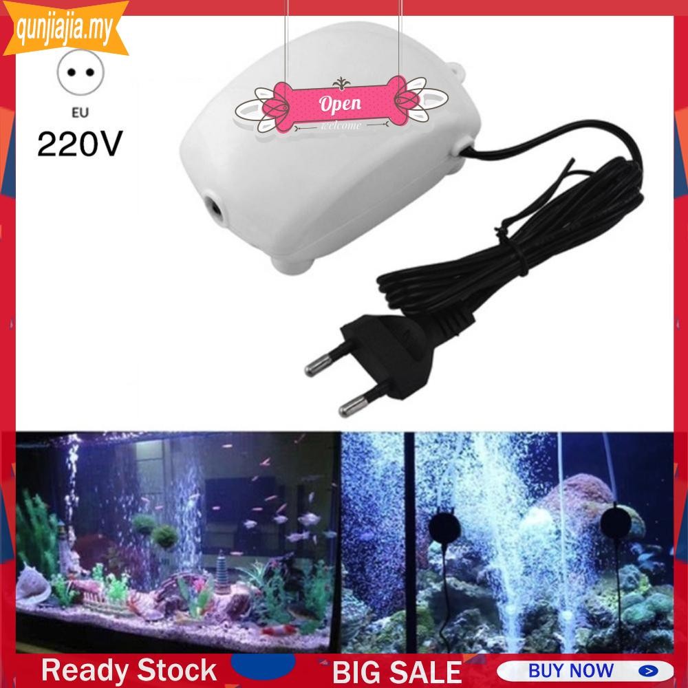Fish Tank Increasing Oxygen Pump Low Noise Aquarium Air Compressor (EU