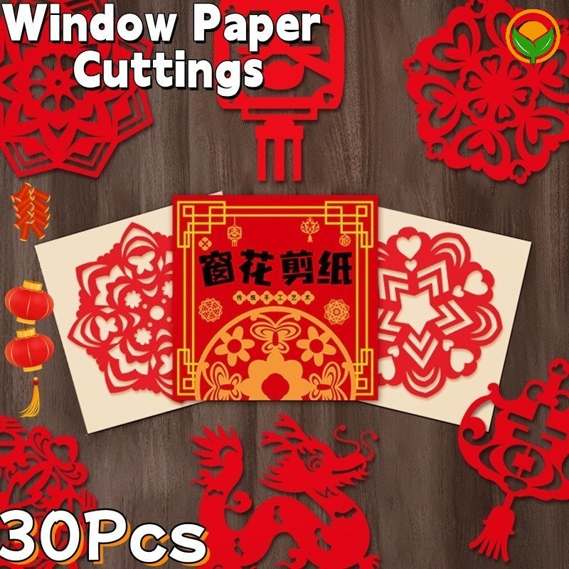 DIY Kid New Year Spring Festival Fun Paper Cuttings- 2025 Chinese Style ...