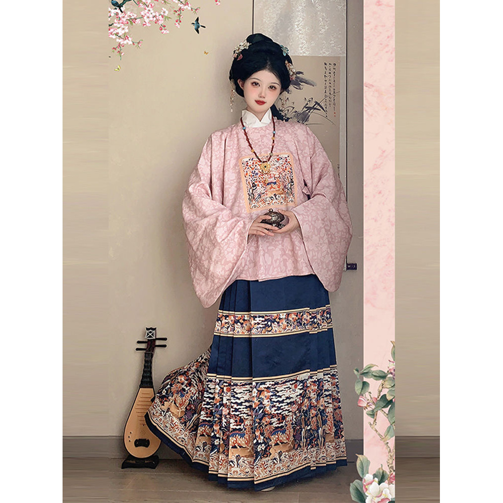 Kirin Hanfu Women's 2025 New Style Ming Made Round Neck Robe Jacket ...