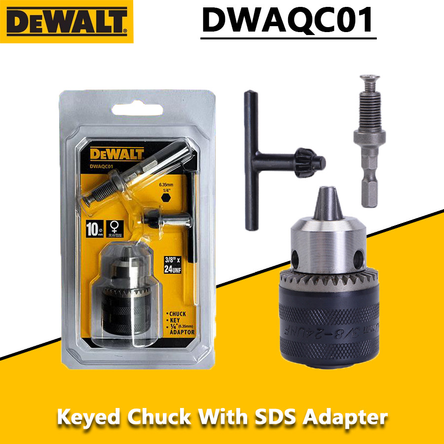 DEWALT DWAQC01 Drill Bit Key Drill Chuck SDS 1/4 "Hexagonal Impact ...