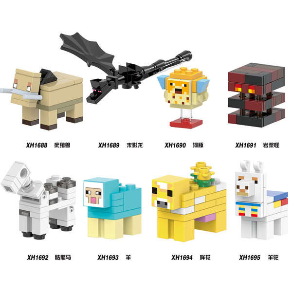 kids toys minecraft toy Blok Bangunan Teka-teki Domestik Dunia Saya ...