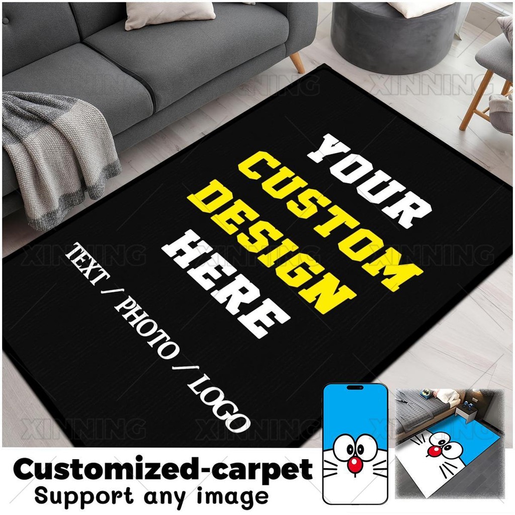 DIY Pictures Custom Carpet Customize Photo Logo Rug Decorate Floor Mat ...