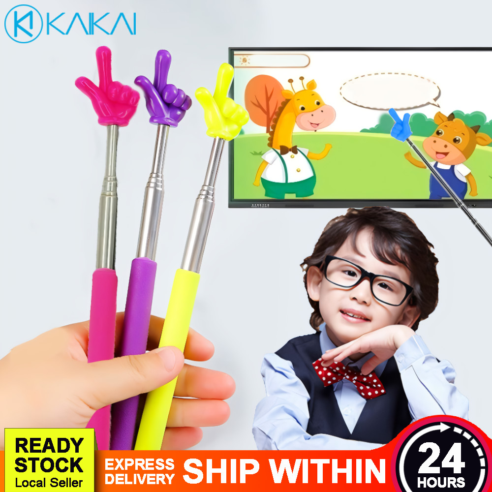 🔥 MAIN BELAJAR 🔥 Retractable Teaching Stick School Kids Reading Finger ...