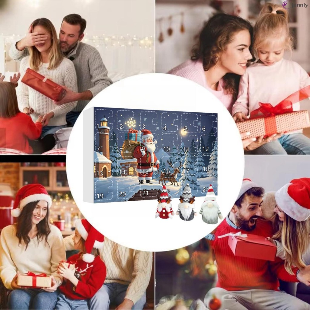 2024 Christmas Gnome Advent Calendar With Collectible Gnome Plush Dolls ...