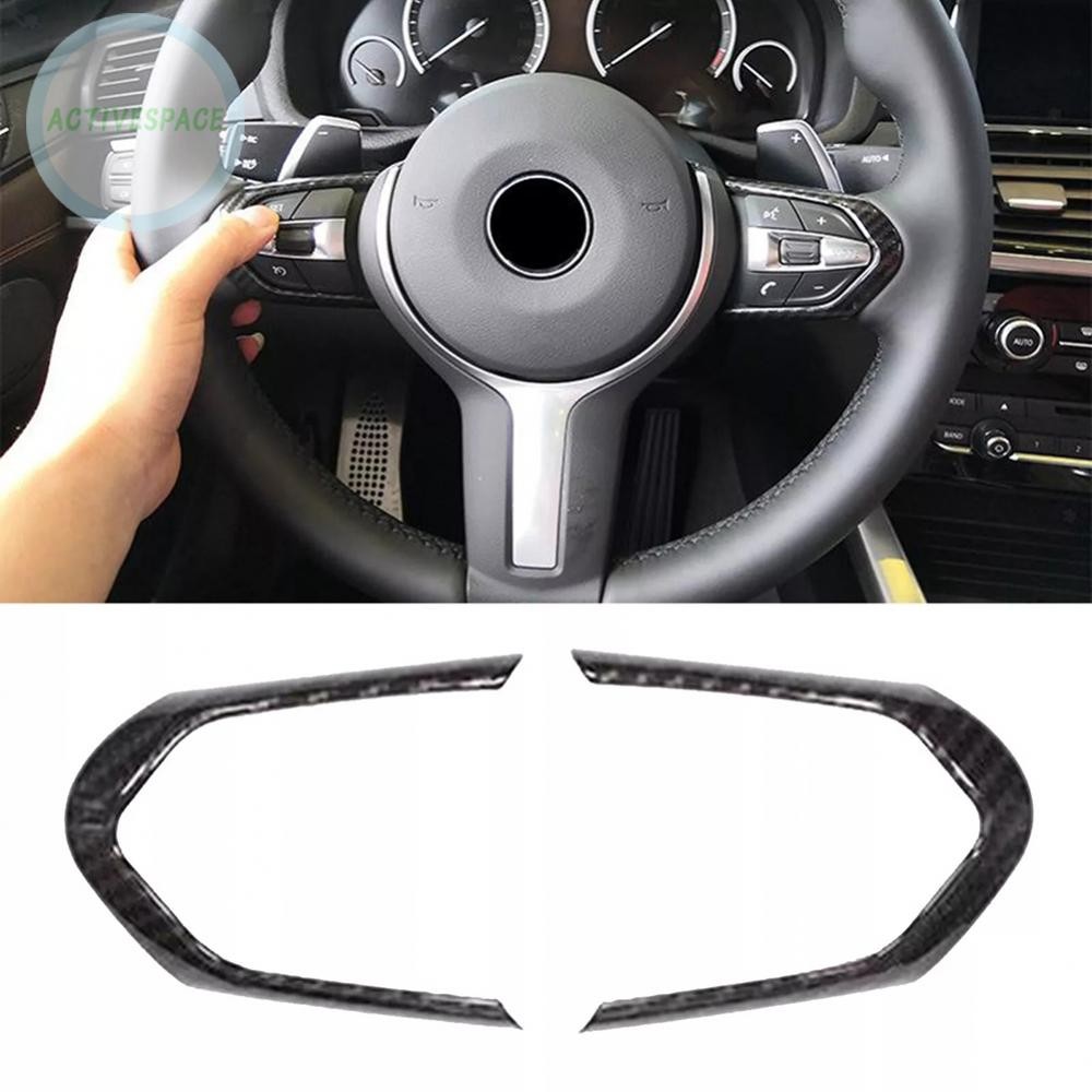 Forged Carbon Fiber Steering Cover Trim for F10 F12 F80 F82 M3 M4 M5 X6M BMW