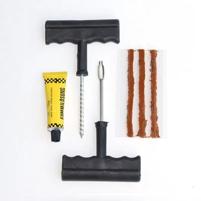 1 Set MTB Road Bicycle Tire Repair Tools Original Bike Tubeless Tire Rubber Bacon Strips Insertion Tool Urgent Glue Free Repair Shopee Malaysia