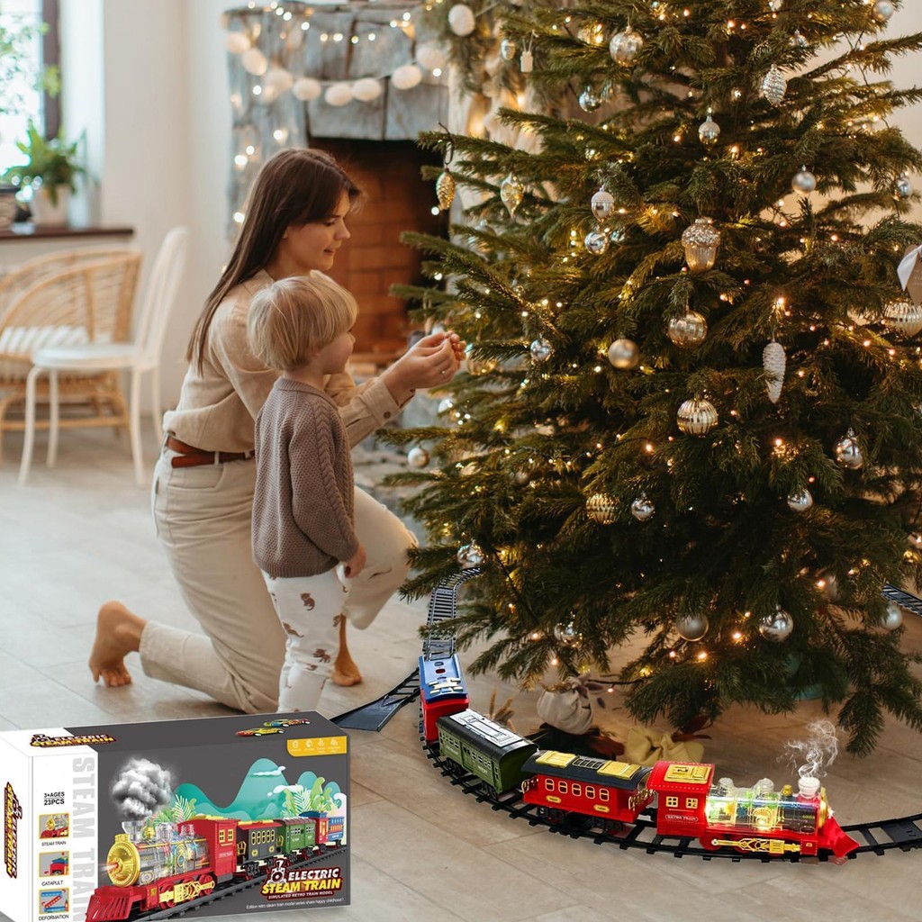 Electric Train Set Classic Electric Train Toy Sound Train Set ...