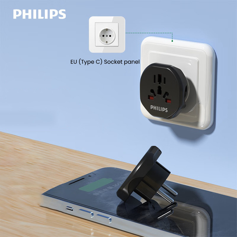 Philips Power Universal Adapter Plug Compact and Portable | Shopee Malaysia