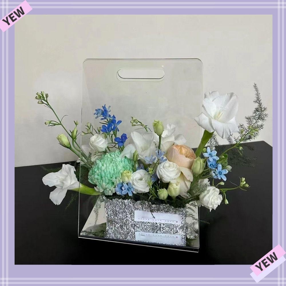YYE Flower Bundle Box, Crylic DIY Flower Box, Creative Romantic Simple ...